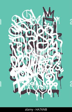 Backgraund Tag Graffiti Illustrazione Vettoriale