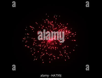 I fuochi d'artificio in cielo Foto Stock