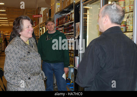 Questa immagine presenta il vice segretario dell'USDA Merrigan in un evento che sottolinea il ruolo dell'USDA nelle iniziative di politica agricola, agricoltura sostenibile e sviluppo rurale. Foto Stock