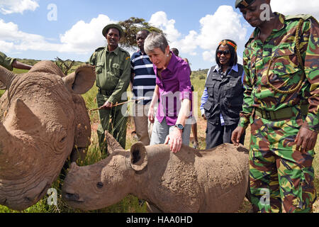 25566244366 usinterior Segretario degli Interni Sally Jewell visita in Kenya Foto Stock