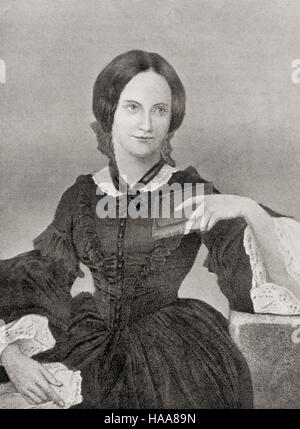 Charlotte Brontë, 1816 - 1855. Romanziere inglese e poeta. Foto Stock