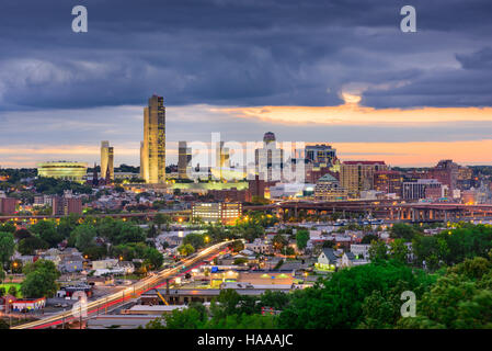 Albany, New York City, Stati Uniti d'America Skyline. Foto Stock