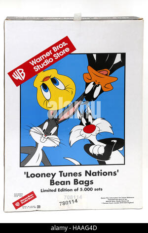 Looney Tunes edizione limitate Bean collezione di borse nella casella Foto Stock