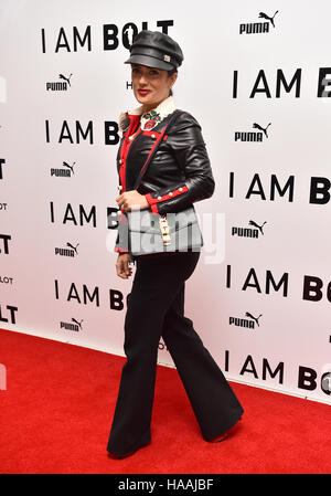 Salma Hayek frequentando il 'Io sono la vite' Premiere mondiale di Odeon Leicester Square, Londra. Foto Stock