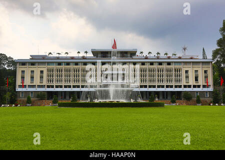 La riunificazione o indipendenza Palace, la città di Ho Chi Minh (Saigon), Vietnam Foto Stock