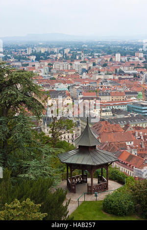 Il padiglione cinese sul Schlossberg su Graz, Europa Foto Stock