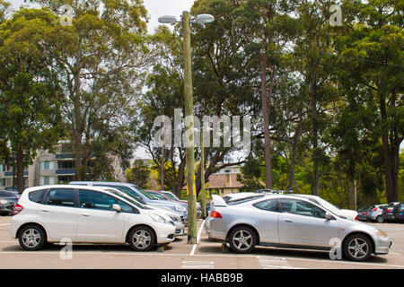 Sydney, Australia - 29 Novembre 2016: Stato membro, Alister Henskens ha accolto con favore la decisione presa da parte del dipartimento di pianificazione ed ambiente di respingere Ku-ring gai proposta del Consiglio di riclassificare e vendere il Cluworth Avenue parcheggio auto in Killara 2071. La Salva Killara Parcheggio Auto gruppo vedere questo come una grande vittoria. Nella foto è il Culworth Avenue Parcheggio Auto. Credito: mjmediabox / Alamy Live News Foto Stock