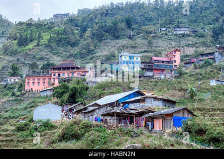 Cat Cat village, Lao Chai, Sapa, il Vietnam Asia Foto Stock