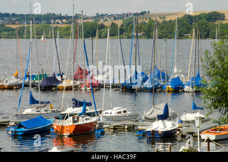 BRD, Nordrhein-Westfalen, Kreis Soest, Möhnesee, Stockum, Segelhafen Foto Stock