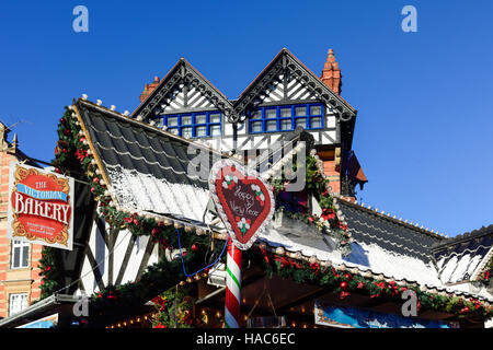 Nottingham Mercatino di Natale,UK. Foto Stock