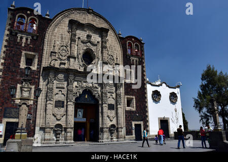 Iglesia del Cerrito in cima ad una collina a la Basilica de Nuestra Senora de Guadalupe, Città del Messico, Messico Foto Stock