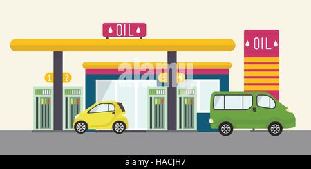 Paesaggio di vettore concetto illustrazione Illustrazione Vettoriale