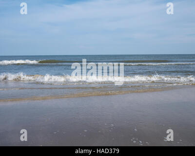 Crystal Beach è una comunità Non Incorporata nella Penisola Bolivar , a Galveston, Texas. Conosciuta anche come Patton, Crystal Beach si estende per 7 miglia. Foto Stock