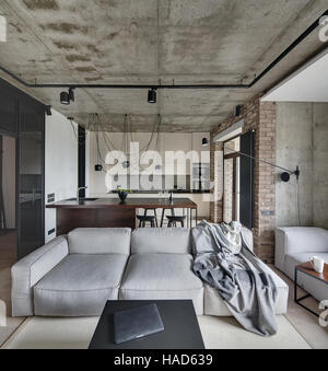 Camera in stile loft Foto Stock