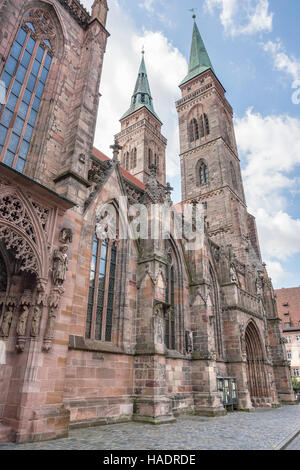 St Sebaldus chiesa Norimberga, una città in Franconia dello stato tedesco della Baviera Foto Stock