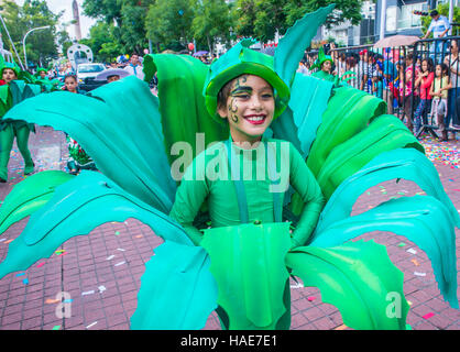 I partecipanti in una sfilata in occasione del XXIII International Mariachi & Charros festival a Guadalajara in Messico Foto Stock