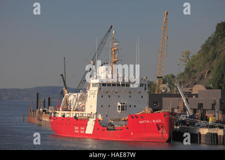 Canada Quebec City, Coast Guard, nave, Foto Stock