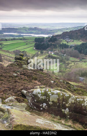 Il Roaches sul bordo del Peak District. Foto Stock