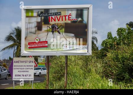 Prevenzione dell'ZIKA virus Chikungunya, la febbre dengue, MARTINIQU Foto Stock