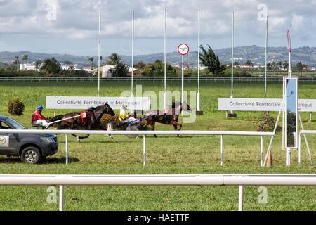 HIPPODROME DE CARRERE Race Track, LE LAMENTIN, Martinica, ANTILLE FRANCESI, Francia Foto Stock