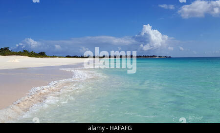 Sabbia Rosa Beach Antigua e Barbuda Foto Stock