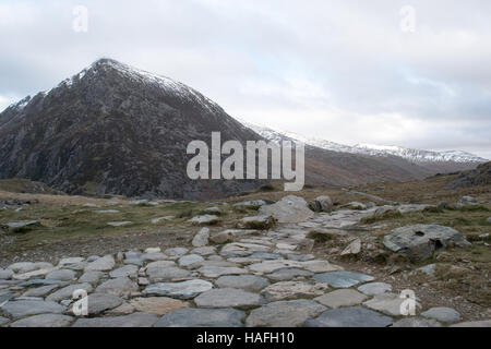 Pen Yr Ole Wen Snowdonia Foto Stock