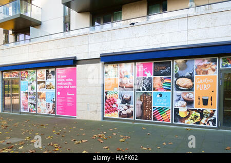 Ingresso a Chobham Academy scuola, East Village E20, London REGNO UNITO Foto Stock