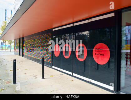 Ingresso a Chobham Academy scuola, East Village E20, London REGNO UNITO Foto Stock