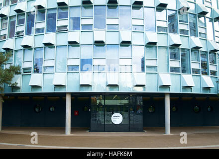 Ingresso a Chobham Academy scuola, East Village E20, London REGNO UNITO Foto Stock