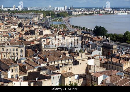 Illustrazione della città di Bordeaux, (33), GIRONDE Aquitaine, Francia Foto Stock