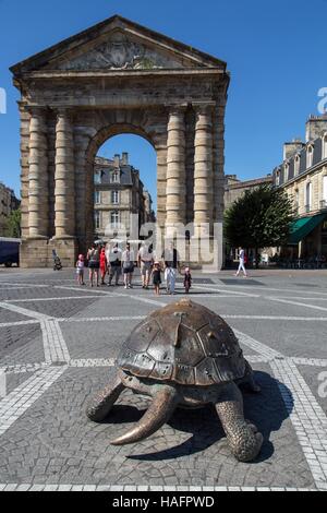 Illustrazione della città di Bordeaux, (33), GIRONDE Aquitaine, Francia Foto Stock