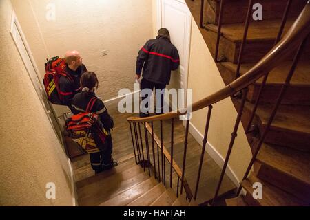 I vigili del fuoco di Allier, MOULINS SUR ALLIER, (03) Allier, Avergna Foto Stock