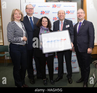 Londra, Regno Unito. 01 Dic, 2016. Londra, 1 dicembre 2016. #Meglio allora che la campagna di lancio in Parlamento da Cross-Party MPs e le organizzazioni comunitarie. Credito: Dominika Zarzycka/Alamy Live News Foto Stock