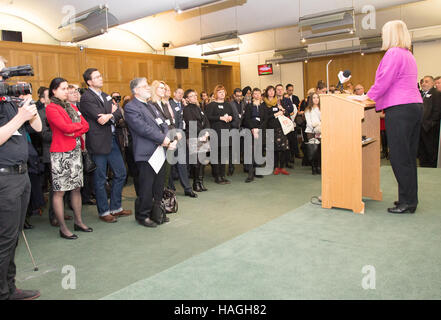 Londra, Regno Unito. 01 Dic, 2016. Londra, 1 dicembre 2016. #Meglio allora che la campagna di lancio in Parlamento da Cross-Party MPs e le organizzazioni comunitarie. Credito: Dominika Zarzycka/Alamy Live News Foto Stock