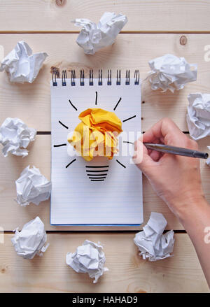 Nuove idee concetto di brainstorming Foto Stock