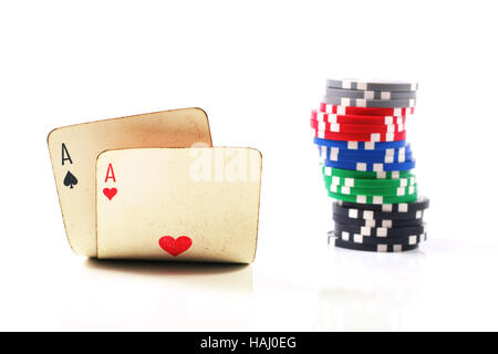 Due voci ACE e i chip stack Foto Stock