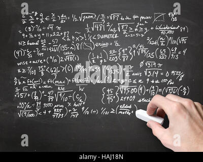 Math sulla lavagna Foto Stock