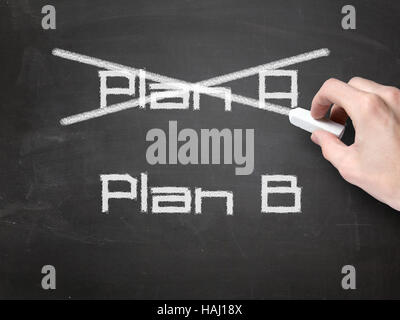 Piano B concetto sulla lavagna Foto Stock