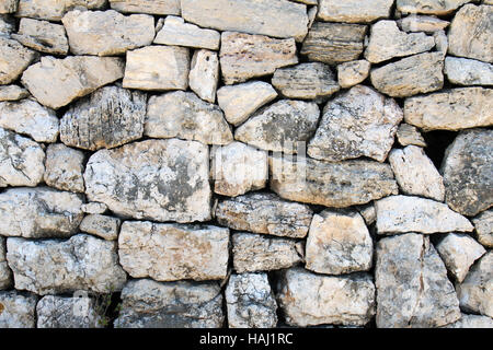 Muro di pietra texture Foto Stock