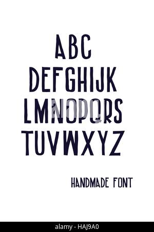 Font manoscritte Illustrazione Vettoriale
