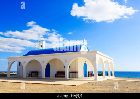 La Cappella di Agia Thekla, sulla strada per Ayia Napa, Cipro Foto Stock