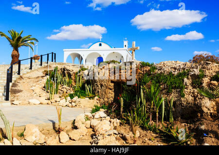 La Cappella di Agia Thekla, sulla strada per Ayia Napa, Cipro Foto Stock