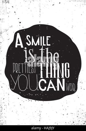 Semplice ed elegante poster motivazionale, su ogni giorno Illustrazione Vettoriale