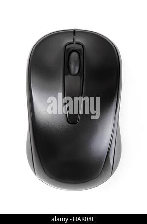 Il computer wireless mouse isolato su bianco Foto Stock