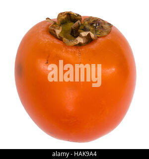 Persimmon frutta, isolati su sfondo bianco Foto Stock