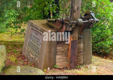 Serbatoio Bowdish Dam artefatto, George Washington Area di gestione, Rhode Island Foto Stock