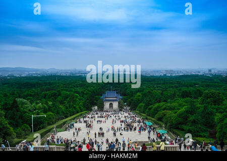 Nanjing, Dr Sun Yat-sen Mausoleo, provincia dello Jiangsu, Cina Foto Stock
