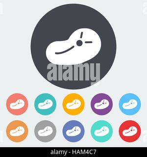 Icona di carne Illustrazione Vettoriale