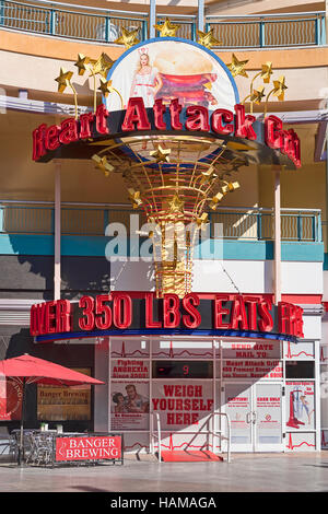 Attacco di cuore Grill, hamburger ristorante, Las Vegas, Nevada, Stati Uniti d'America, America del Nord Foto Stock