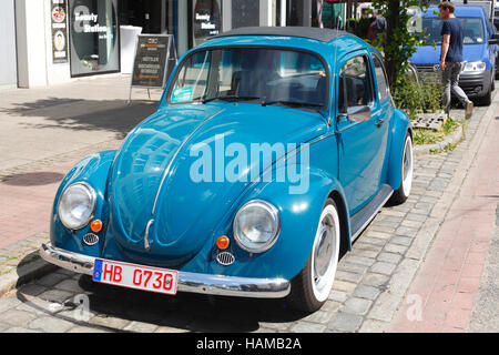 Blu Vintage VW Beetle 1300, Germania Foto Stock